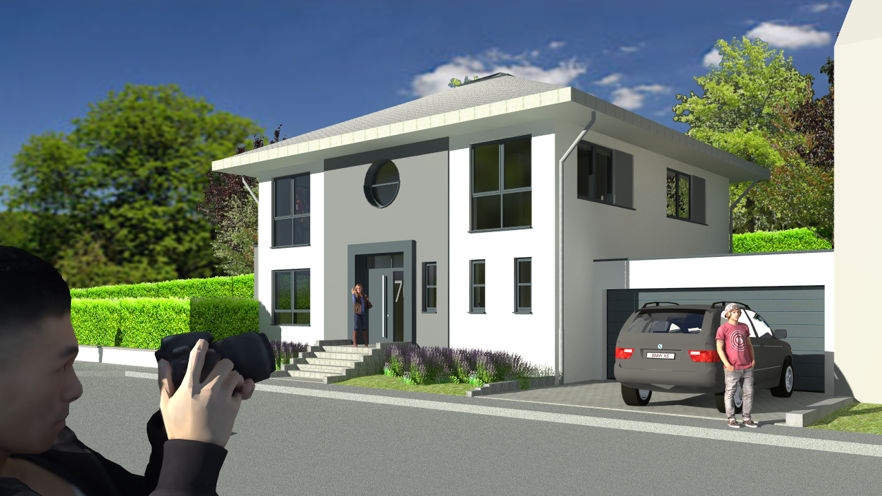 Neubau eines Einfamilienwohnhauses mit Garage